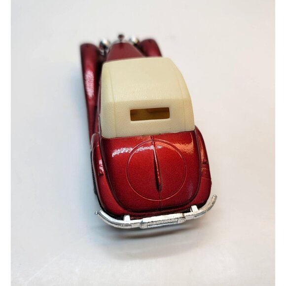 Yatming Mercedes 540K Cabriolet Metallic Red Cream Convertible Car JR331 - Picture 6 of 16